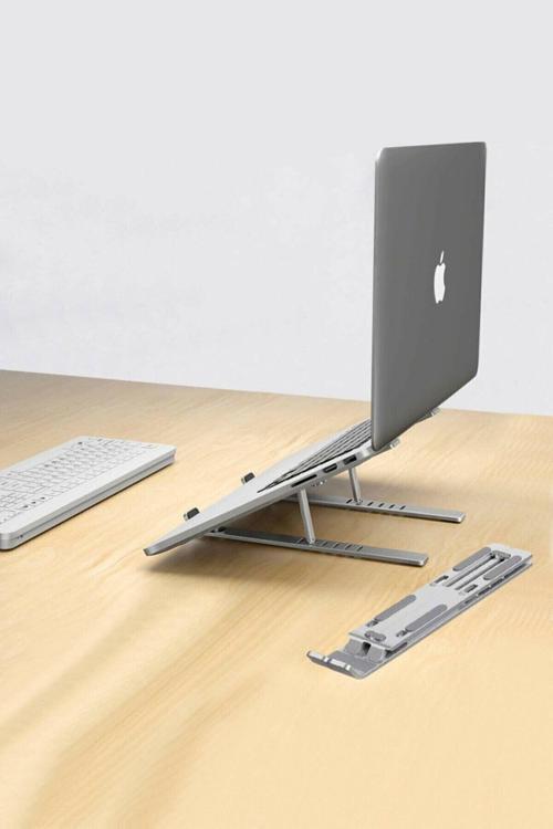 Aleminyum Gri Renk Ayarlı Laptop Macbook Notebook Güncel