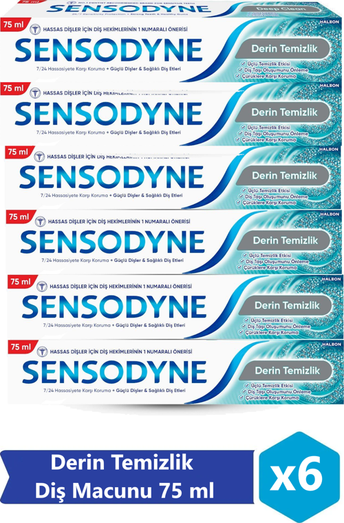 Derin Temizlik Diş Macunu 75 ml x 6 Adet