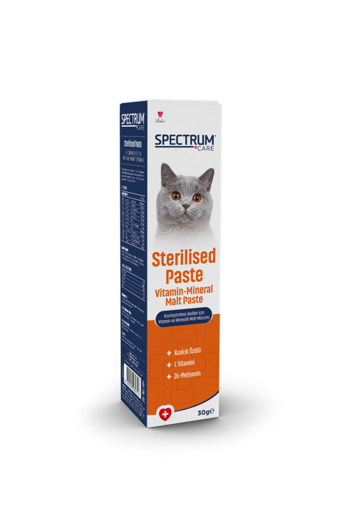 Sterilised Paste Kısırlaştırılmış Kediler İçin Vitamin ve Mineralli Malt Macunu 30 gr