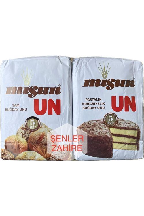 - 5 Kg Tam Buğday Unu Ve 5 Kg Pastalık Kurabiyelik Buğday Unu - 2 Li Ekonomik Ürün