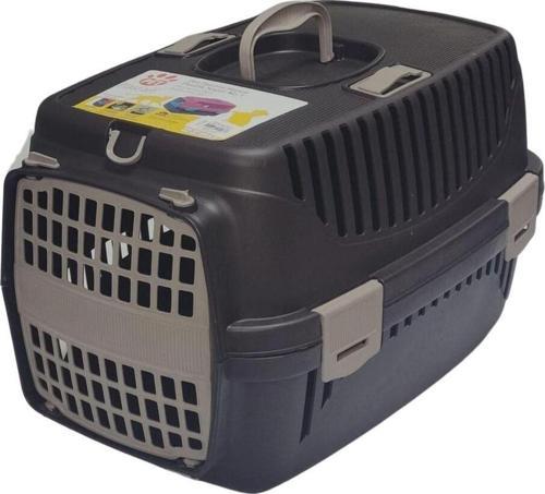 Pet Taşıma Çantası – Siyah Bej – Orta Boy