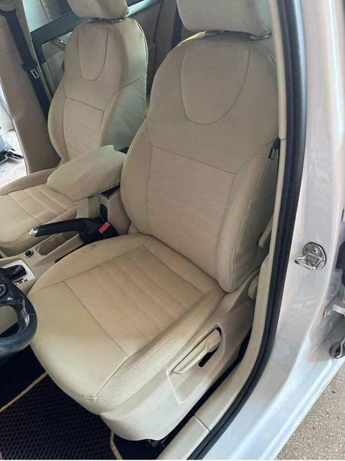 Skoda Octavia 2013-2016 Elegance-Stayle Paket Yarı Deri Yarı Kumaş Araca Özel Dikim Koltuk Kılıfı