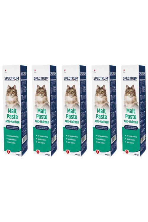 Care Anti-Hairball Kedi Tüy Yumağı Önlemeyi Destekleyen Malt Macunu 100gr - 5 Adet