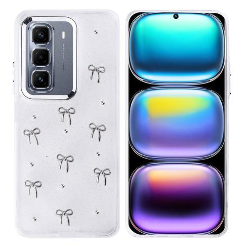 İnfinix Hot 50 Pro Plus 4G Uyumlu Kamera Korumalı Kiraz-Fiyonk Figürlü Silikon Kapak