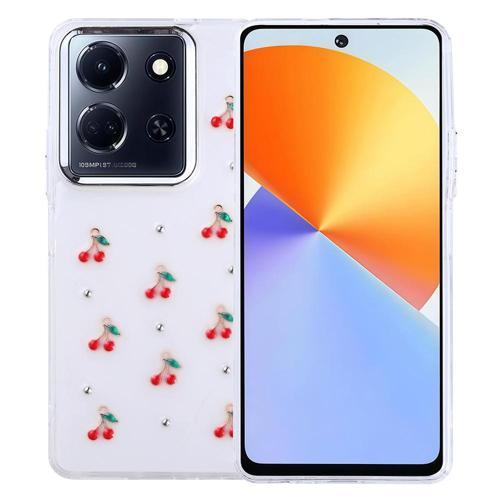 İnfinix Note 30 5G Uyumlu Kamera Korumalı Kiraz-Fiyonk Figürlü Silikon Kapak