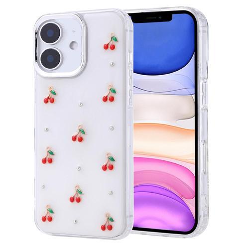 iPhone 11 Uyumlu Kamera Korumalı Kiraz-Fiyonk Figürlü Silikon Kapak