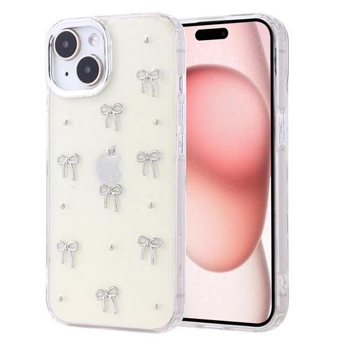 iPhone 15 Uyumlu Kamera Korumalı Kiraz-Fiyonk Figürlü Silikon Kapak