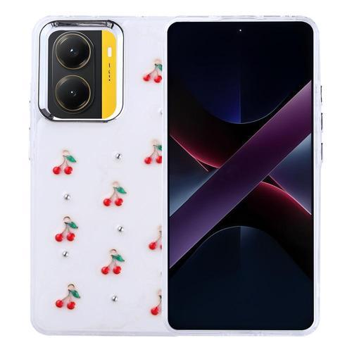 Xiaomi Poco X7 Pro Uyumlu Kamera Korumalı Kiraz-Fiyonk Figürlü Silikon Kapak
