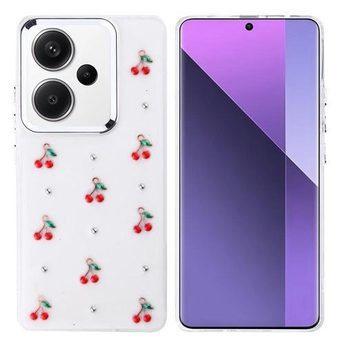 Xiaomi Redmi Note 13 Pro Plus 5G Uyumlu Kamera Korumalı Kiraz-Fiyonk Figürlü Silikon Kapak