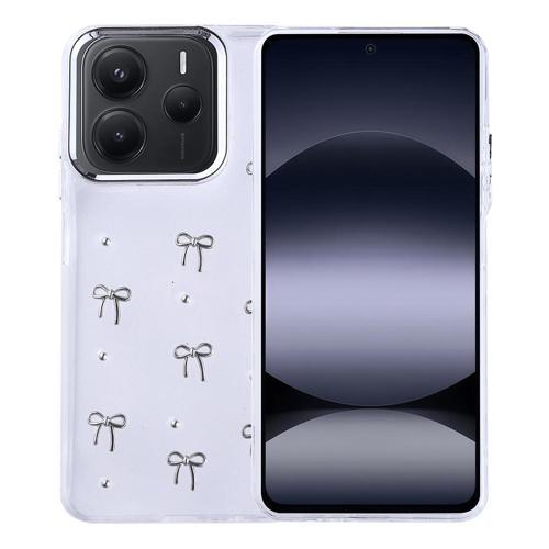 Xiaomi Redmi Note 14 5G Uyumlu Kamera Korumalı Kiraz-Fiyonk Figürlü Silikon Kapak