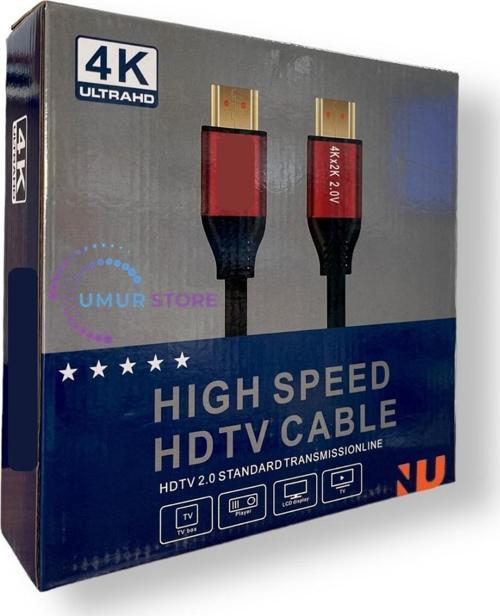 4K Hdmi Kablo 2.0 Hızlı 3D Altın Uçlu - 10 Metre