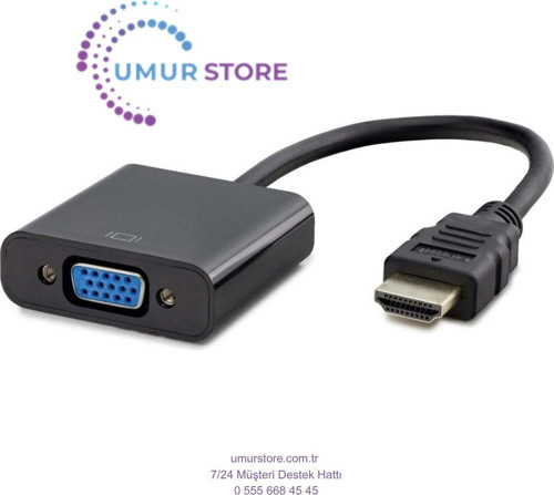 Çevirici HDMI To VGA Siyah Hadron HDX-2020