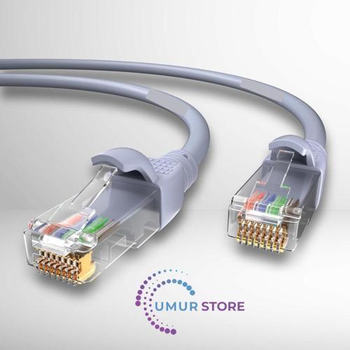Kablo 5m Cat6 Utp Network-Ağ-Ethernet Patch Kablosu Lszh 24 Awg (Gri)