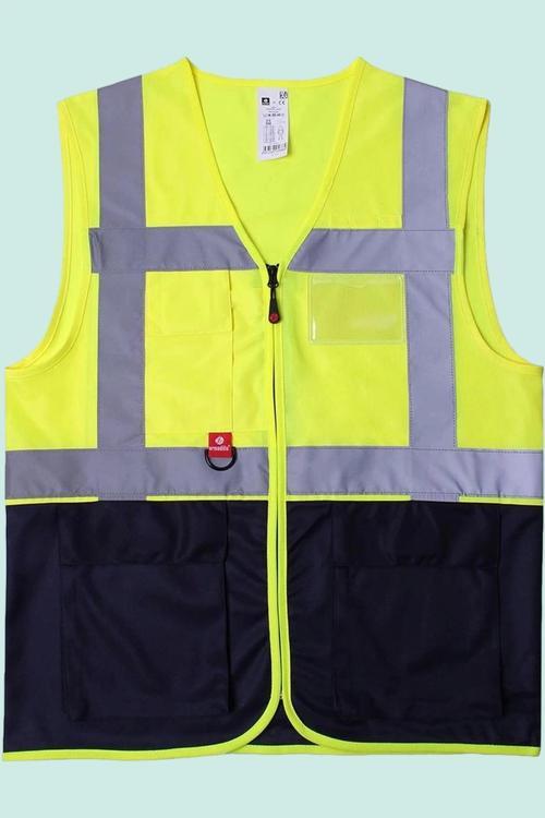 Neon İş Güvenliği Yeleği Çok Cepli Abisko Executive Reflektörlü Yüksek Görünürlüklü Fonksiyonel