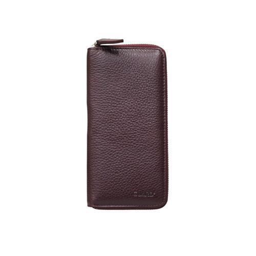 Bordo Hakiki Hakiki Deri Kadın Cüzdanı P1287