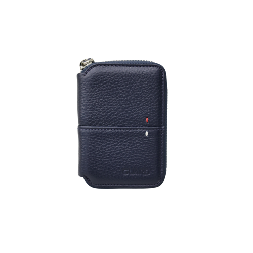 Fermuarlı Lacivert Hakiki Deri Mini Cüzdan Erkek / Kadın P799
