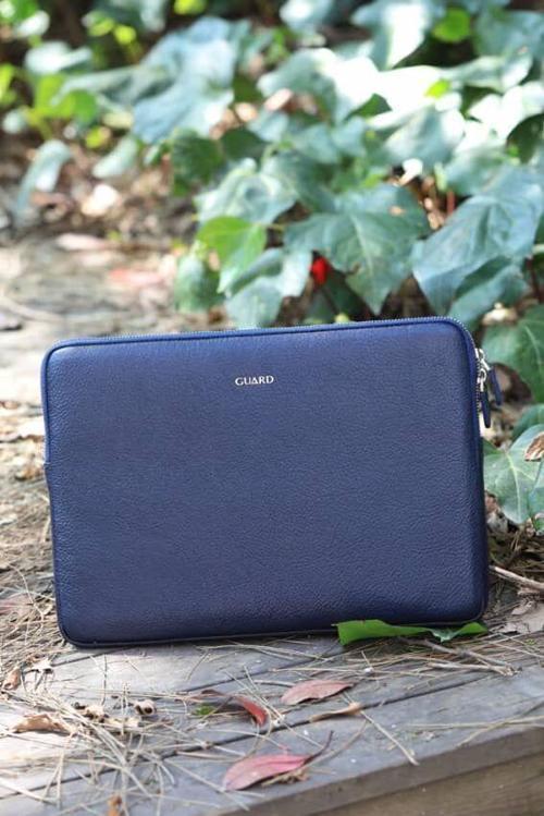 Lacivert Hakiki Deri Clutch Çanta Erkek / Kadın P1806