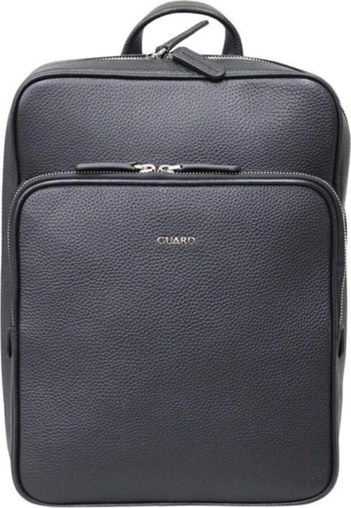 Siyah Yatay Hakiki Deri Sırt Çantası Erkek P1928