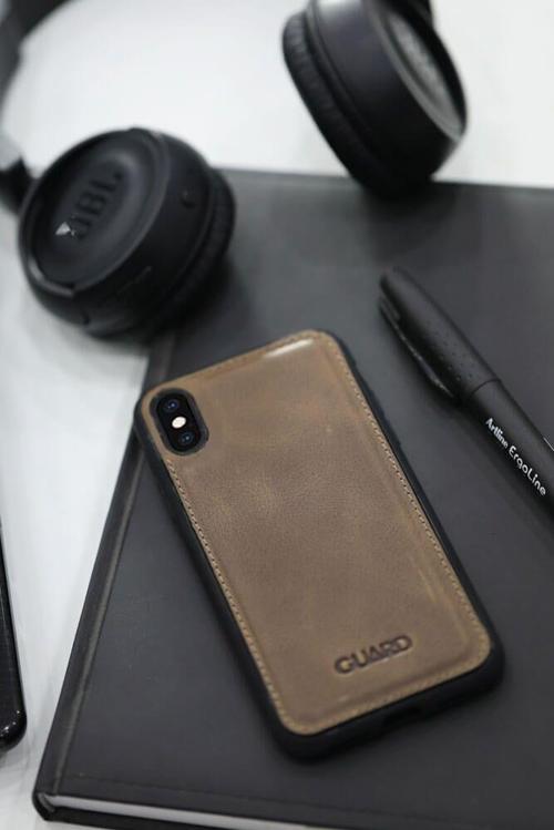 Antik Hakiki Deri Kahverengi iPhone XS Max Telefon Kılıfı