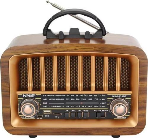 ®  Taşınabilir USB İle Şarj Olabilen Klasik AM /FM/SW Transistör Retro Tipi Klasik Radyo