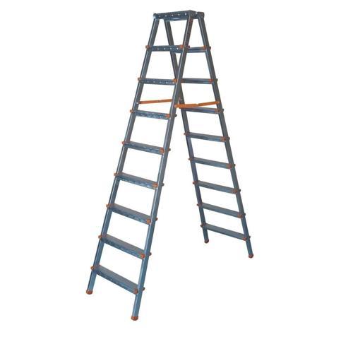 9+9 Basamaklı Çift Çıkışlı Galvanizli Profil Merdiven | Ev, Bahçe, İş Yeri İçin