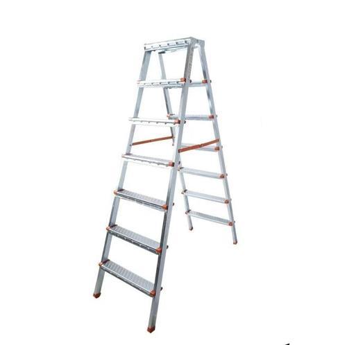 7+7 Basamaklı Çift Çıkışlı Galvanizli Profil Merdiven | Ev, Bahçe, İş Yeri İçin
