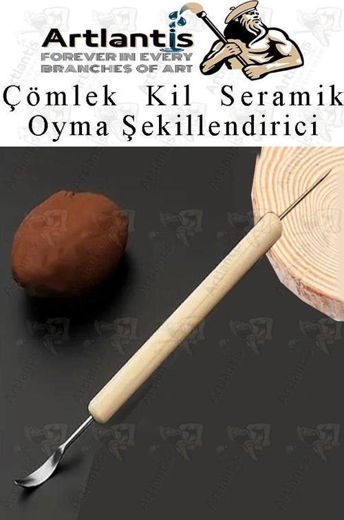 Çömlek Kil Seramik Polimer Oyma Şekillendirici Çift Taraflı Detay Kalemi 1 Adet Seramik Modelaj Oyma