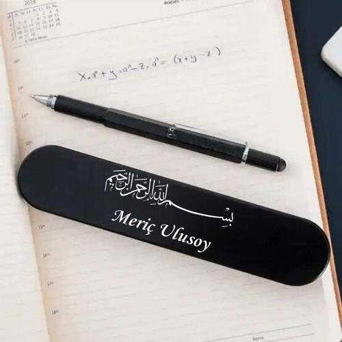 Besmele Tasarımlı Çok Amaçlı Tükenmez Kalem