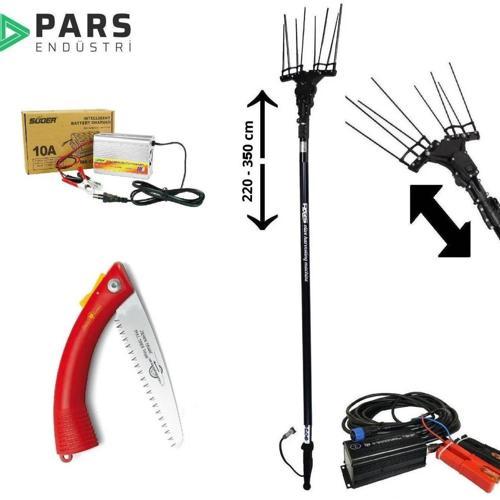Pars Olive Premium Akülü Zeytin Hasat Makinası + Şarj Cihazi + Testere