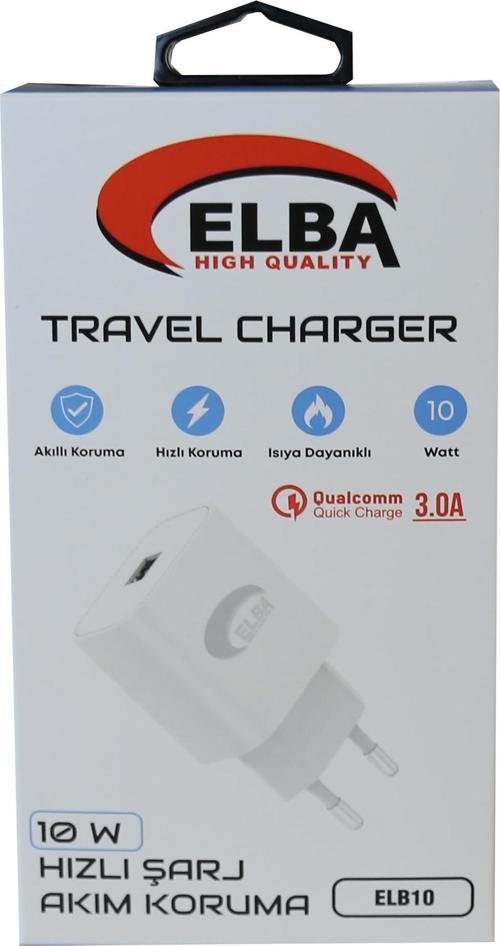 Elb10 10W 3.0A Hızlı Şarj Akıllı Koruma Usb EV Şarj Kafa