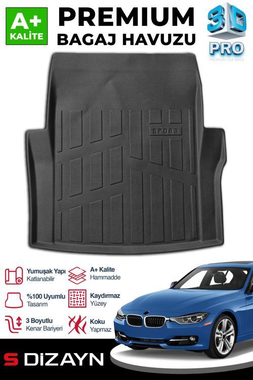 Bmw 3 Serisi F30 3D Pro Bagaj Havuzu 2012-2019 A+ Kalite
