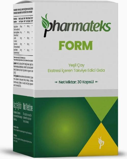 Form Yeşil Çay Ekstresi İçeren 30 Kapsül, Pharmateks