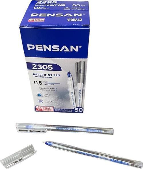 2305 İğne Uçlu Tükenmez Kalem 0,5 Mm Mavi  ( 50 Adet )