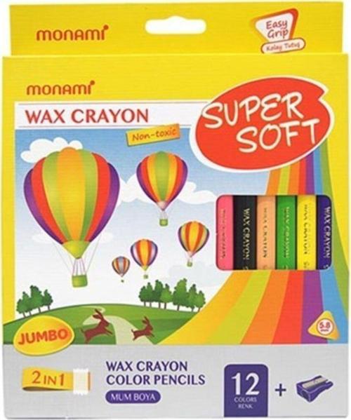 12 Li Super Soft Kuru Boya  Mum Boya Jumbo Boy