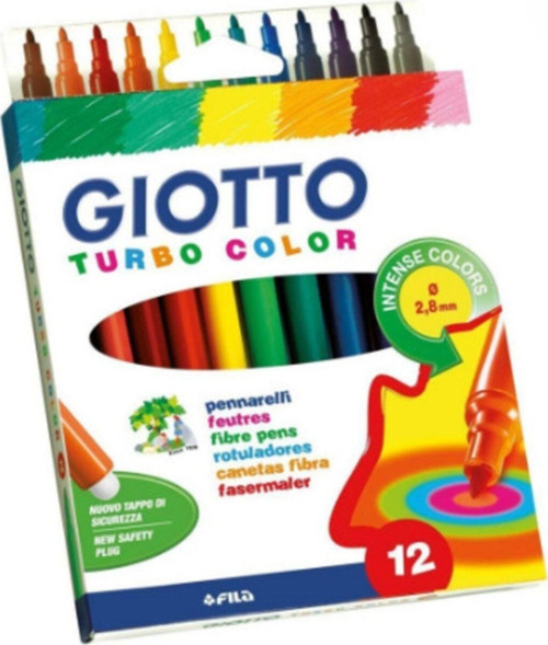 Turbo Color Keçeli Kalem 12'Li 416000