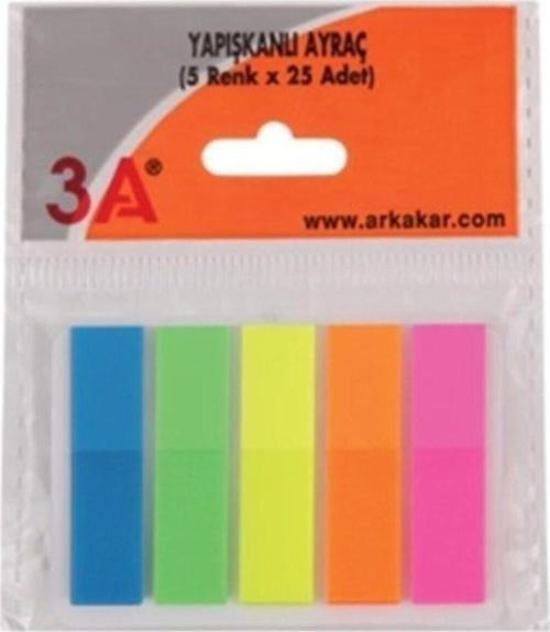 Yapışkanlı Ayraç Not Kağıdı 125Adet Index