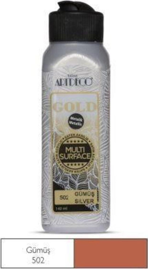 Gold Multi-Surface Metalik Akrilik Boya 140Ml Gümüş