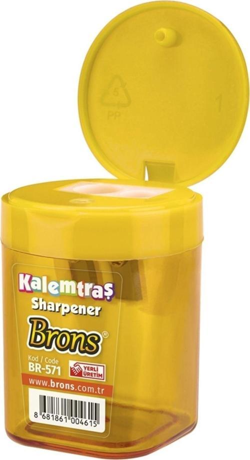 Silindir Hazneli Kalemtraş Karışık Renk Br-571