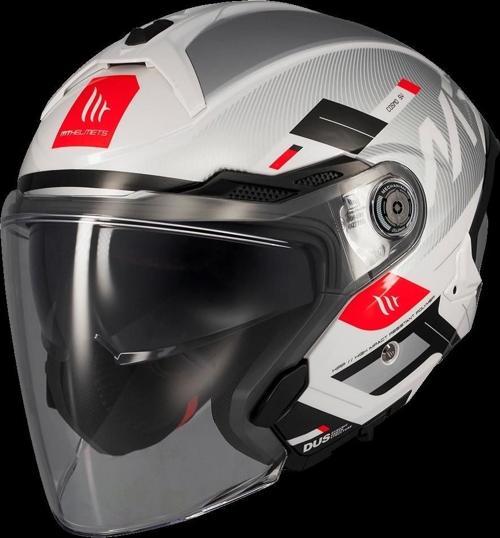 KASK MT COSMO SV Silence A2 Gloss GÜMÜŞ GÖZLÜKLÜ