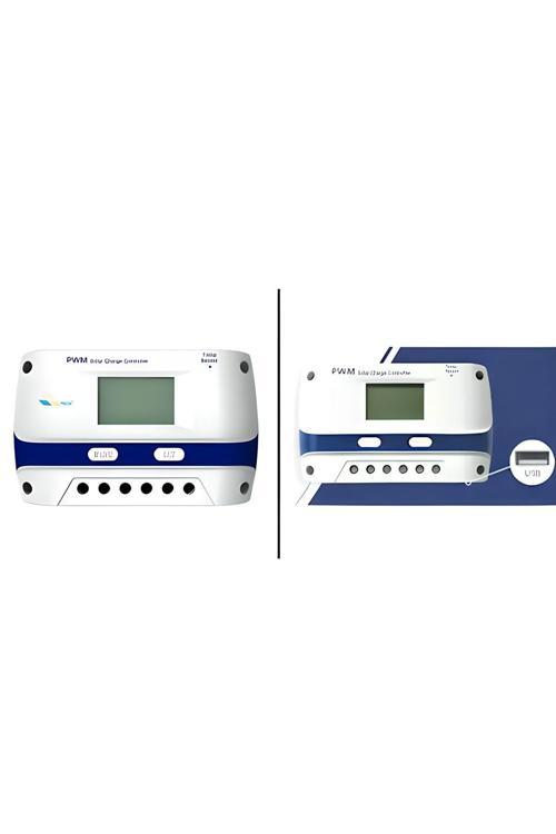 60 A Amper Pwm Şarj Kontrol Cihazı 12/24V 60 Ah Usb Çıkışlı