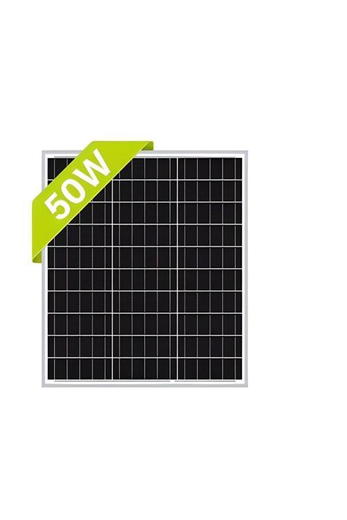 50 Watt Monokristal Güneş Paneli