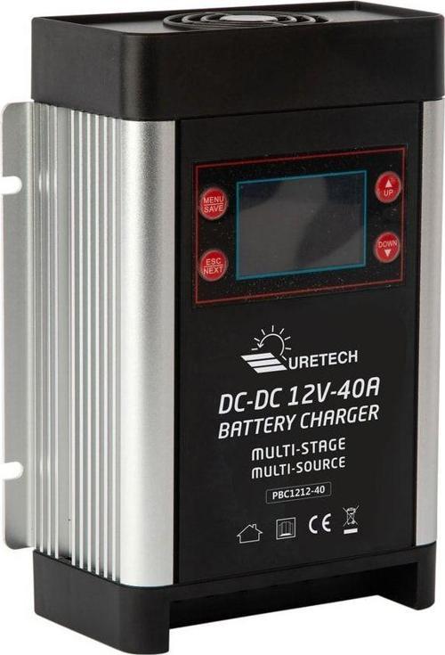 Dc-Dc Akü Şarj Cihazı 12V 40 A Amper Güneş Paneli Ve Alternatörden Yaşam Aküsü Şarjı
