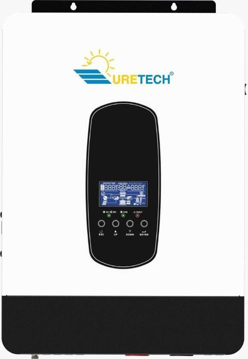 3Kva 3Kw 4.2Kva 3800 Watt Tam Sinüs Akıllı Mppt 110A H.V 55-450V İnverter 24Dc-220Vac 4.2Kw İnvertör