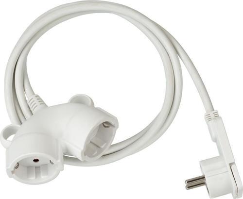Comfort Plus 2 Soketli 3 Metre Seyyar Uzatma Kablosu Beyaz