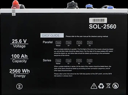 25.6 V 100Ah LiFePO4 Akü
