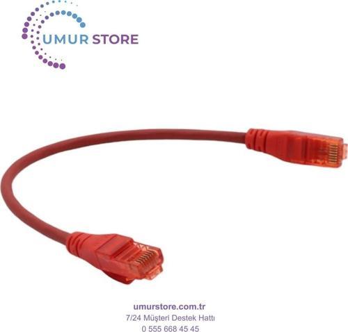 Patch Cord Utp Cat6 0.25 mt Red (10'lu Paket)