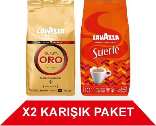 Qualità Oro + Suerte Çekirdek Kahve (1000gr) 2'Li Paket
