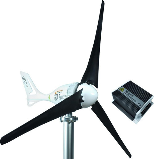 İsta-Breeze İ-500 12V/24V Rüzgar Türbini + Hibrit Şarj Kontrol Cihazı