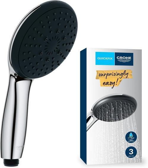 Vitalio Start 110 El Duşu, 3 Akışlı (Masaj, Yağmur & Jet), Smartswitch, 110Mm Yuvarlak Duş Baş