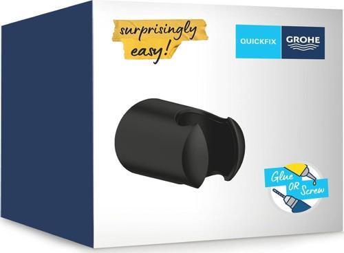 Vitalio Universal El Duşu Askısı | Duş Başlığı Tutucu | Sabit | Mat Siyah | 279582430